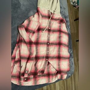 Flannel hoodie